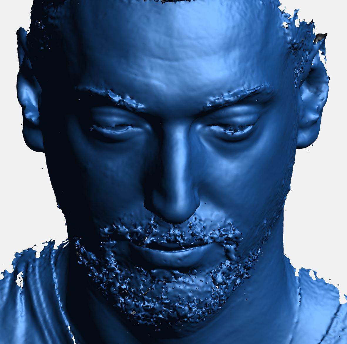 Efekty skanowania 3D twarzy