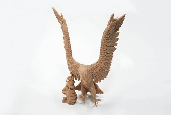 figurka orła wydrukowana na drukarce 3D w technologii SLA