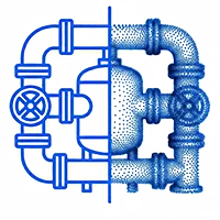 ikona skanowania instalacji przemysłowych