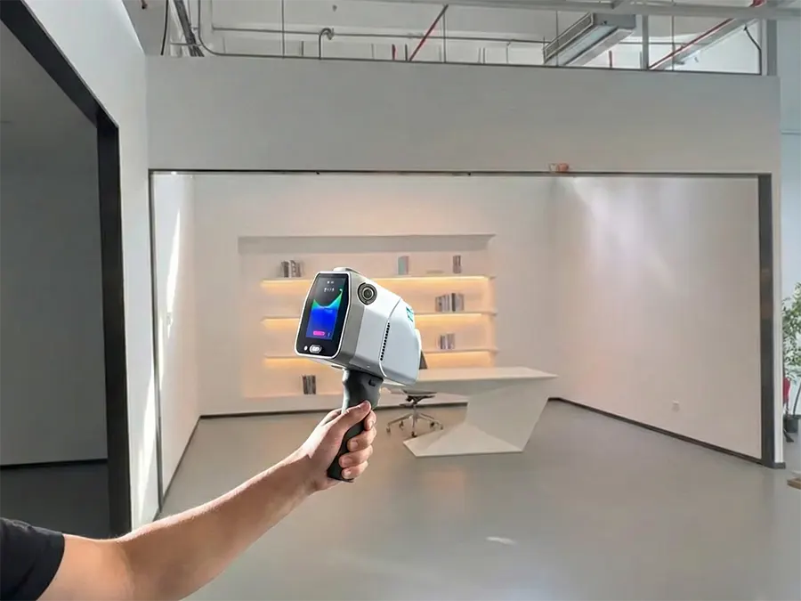 skanowanie pomieszczenia handlowego na cele spaceru 3d