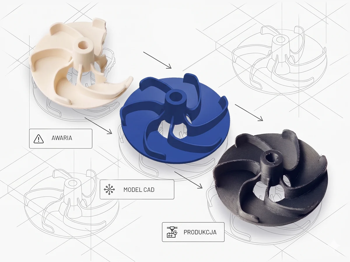 Proces inżynierii odwrotnej z wykorzystaniem technologii 3D